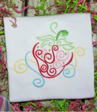 Summer Strawberry Machine Embroidery Design